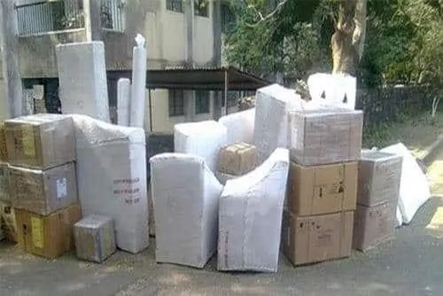 White wrapped cartons home relocation – Nation Packers And Movers